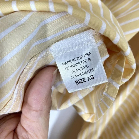 Petersyn Elinor Top NWT Plunging Neckline Long Sleeve Pleated Blouse Size XS - Picture 7 of 14